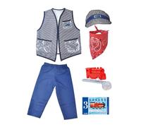 Train Conductor Costume - Kids Outfit, Classic Striped Uniform Set | Halloween Christmas Scenario for Party Cosplay Playtime Tasks Daily Dress Up Fun Activity Use Support Reliable Comfort