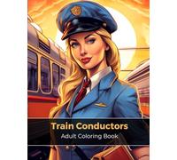 Train Conductors Adult Coloring Book: A Whimsical Coloring Journey for Adults and Kids