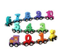 Train Constructor 3-Pack Number Cars Effortless Learning Counting - Build Imagination Color Shapes Figures for Preschool Playroom