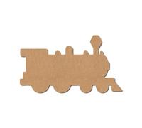 Train Cutout Shape 1 - Premium MDF & Plywood Embellishments Laser Cut Craft Shapes for Scrapbooking, Card Making, DIY Decor, Weddings & Personalized Projects