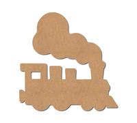 Train Cutout Shape 2 - Premium MDF & Plywood Embellishments Laser Cut Craft Shapes for Scrapbooking, Card Making, DIY Decor, Weddings & Personalized Projects