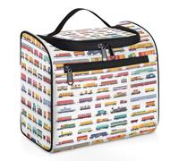 Train Design Travel Toiletry Bag for Women Men Kids Girls Boys 11.2 L Big Cosmetic Makeup Bag Hanging Wash Pouch Bag Toiletries Organizer Shower Bag