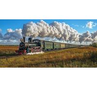 Train Diamond Art Landscape Diamond Painting Kits for Adults Beginner 5D DIY Full Round Drill Cross Stitch Kits for Adults Arts and Crafts for Bedroom Decor, Home Decor, Gifts 30 * 60cm -bby2603T3