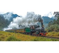 Train Diamond Art Landscape Diamond Painting Kits for Adults Beginner 5D DIY Full Round Drill Cross Stitch Kits for Adults Arts and Crafts for Bedroom Decor, Home Decor, Gifts 50X120 Inch -bby2603MY