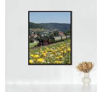Train Diamond Painting, 5d Diamond Painting Kits for Adults Renaissance, Full Drill Crystal Art Kits for Adults Beginners Cross Stitch Embroidery Crafts Pictures for Gifts 16x20 inch PJY9 4-X