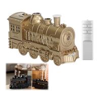 Train Diffuser for Essential Oils, 300mL Train Essential Oil Diffuser and Humidifier with 2 Mist Modes, 4 Light Effects, Remote Control (#D)
