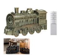 Train Diffuser for Essential Oils, 300mL Train Essential Oil Diffuser and Humidifier with 2 Mist Modes, 4 Light Effects, Remote Control (#F)