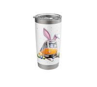 Train Dinosaur Locomotive Rabbit Eggs Bunny Ears Cute Spring Stainless Steel Insulated Tumbler