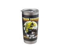 Train Driver by Day Witch by Night Stainless Steel Insulated Tumbler