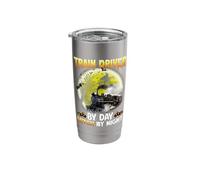 Train Driver by Day Witch by Night Stainless Steel Insulated Tumbler