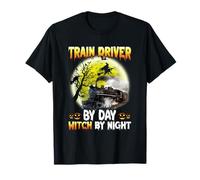 Train Driver by Day Witch by Night T-Shirt