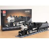 TRAIN Engine - JIE STAR CN 5700 Steam Train Building Block Set, Black and White TRAIN Engine Model, 1136 Pieces, Ages 6+, Display Collectible for Train Enthusiasts