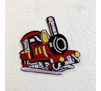 Train Engine Red Travel The World Iron Sew on Embroidered Patch