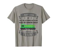 Train Engineer I Like Trains Railfan Model Railroader Funny T-Shirt