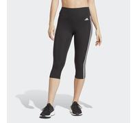 Train Essentials 3 Stripes High Waisted 3 4 Leggings