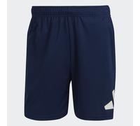 adidas Men's Train Essentials Logo Training Shorts, Dark Blue/White, XL 5 inch