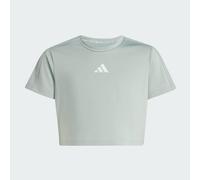 adidas Girl's Train Essentials Seasonal Print T-Shirt, Wonder Sage/Silver met., 13-14 Years