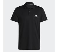 adidas Men's Train Essentials Training Polo Shirt, Black/White, M Tall