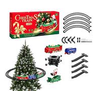 Train for Christmas Tree with Light Santa Claus Small Interactive Toys | Kids Holiday Train Play Around Tree for Boys Girls Home Daily Playroom Living Room Birthday Party