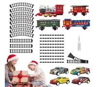 Train for Kids - Locomotive Battery-Powered with Lights and Music - Model Train Set | for Girl Children Toddler Birthday Friends