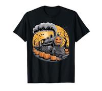 Train Halloween Pumpkin Jack O Lantern Costume Rail Spooky T-Shirt
