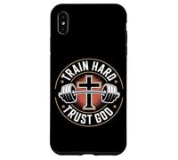 Train Hard Trust God Christian Gym Fitness Case for iPhone XS Max