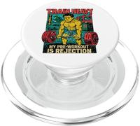 Train Heavy My Pre-Workout Is Rejection Funny Anime Cute Gym PopSockets PopGrip for MagSafe