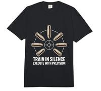 Train in Silence Execute with Precision Comfort Colors Adult Heavyweight T-Shirt
