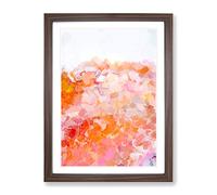 Train In Vain Abstract Framed Print | A2 Walnut Framed Wall Art | Ready to Hang | Abstract Vehicle Picture | Living Room Bedroom Lounge Office