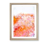 Train In Vain Abstract Framed Wall Art Print A2 Oak