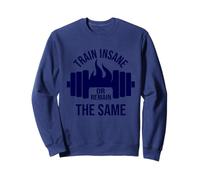 Train insane or ramain the same, No pain no Gain Sweatshirt