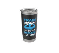 Train Insane Or Remain The Same Fitness Workout Gym Stainless Steel Insulated Tumbler