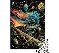 Train Jigsaw Puzzles 1000 Pieces for Adults 1000 Piece Jigsaw Puzzles Family Activity Jigsaw Puzzles Educational Games Premium & Durable for Stress Relief 1000pcs (75x50cm)