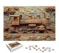 Train Jigsaw Puzzles for Adults 3000, 3000 Piece Jigsaw Puzzles for Adults, Retro Jigsaws Puzzle with Exquisite Packaging Box, Impossible Puzzle for Home Decor, Gifts for Women, Gifts for Men, -6779