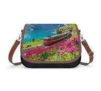 Train Journey Into The Swiss Alps Women's Crossbody Bag Fashion Purses Small Shoulder Handbags with Adjustable Strap