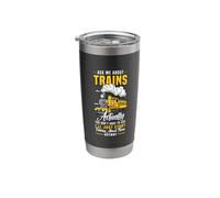Train Lover - Ask Me About Trains Start Talking About Trains Stainless Steel Insulated Tumbler