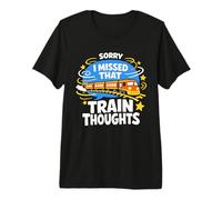 Train Lover Commuter Life Train Commute Rail Lover Premium T-Shirt