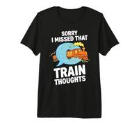 Train Lover Commuter Life Train Commute Rail Lover Premium T-Shirt