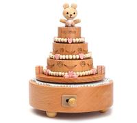 Train Music Box, Clockwork Castle Ballet Dancer Musical Box, Cute Cradle Interactive Toys with Light Music for Nursery, Portable Children's Toys for Travel, Car