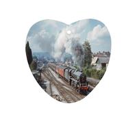 Train on The Railway Station Car Air Freshener Aromatherapy Tablets Hanging Scented Cards for Rooms Bathrooms Wardrobe Love form