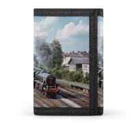 Train on The Railway Station Men's Classic Trifold Wallet