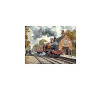 Train Paint by Numbers for Adults, Station Luminescence Acrylic Paint by Numbers Kits, DIY Hobbies for Women 54 x 40 in, Luminescence Painting Wall Art for Room Decor Gifts for Women GYYH-10352