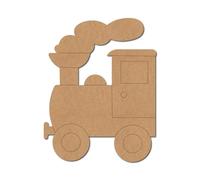 Train Pre Marked Shape 3 - Premium MDF & Plywood Embellishments Laser Cut Craft Shapes for Scrapbooking, Card Making, DIY Decor, Weddings & Personalized Projects
