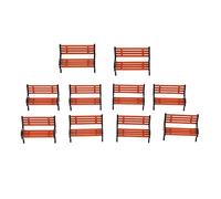 Train Railroad Diorama Park Bench for DIY Table Model 1:30 Brown,1:30 Scale