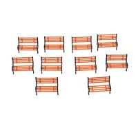 Train Railroad Diorama Park Bench for DIY Table Model 1:50 Brown,1:50 Scale