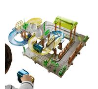 Train Set, Battery Operated Electric Train Track, Indoor Activities Toy Collection, Hobby Travel, Town, Farm Table, Birthday, Christmas