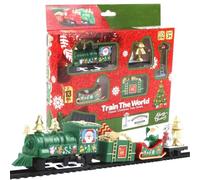 Train Set Battery Operated Vehicle Figurines Decorations | Toy Train Sets for Holiday Table Party Home Dorm Bedroom Boys Girls