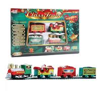 Train Set, Christmas Train Sets For Around The Tree, Christmas Electric Trains Toy for 3 4 5 6 7 8+ Years Old Kids (S)