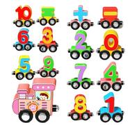 Train Set for Kids - Wooden Educational Toys,Math Skill Train Assembly Blocks | for Kids Boys Girls Birthday Travel Classroom Preschool Living Room Christmas Children's Day