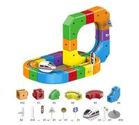 Train Set, Rail Electric Train Set, Anti Gravity Race Track, Electric Magnetic Train Track Sets for boys 4 5 6 7 8 (51pcs)